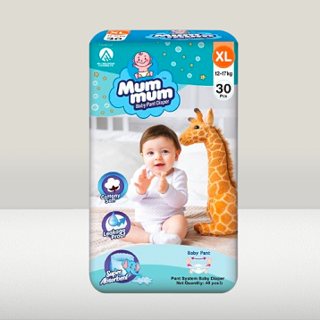 Mum Mum Pants Diaper XLarge (12-17kg) 30pcs