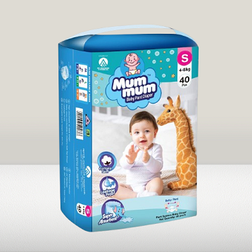 Mum Mum Pants Diaper Small (4-8kg) 40pcs