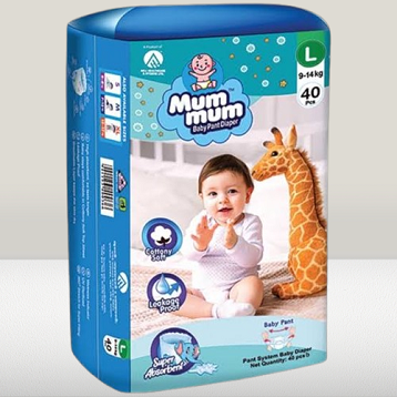 Mum Mum Pants Diaper Large(9-14kg) 40pcs